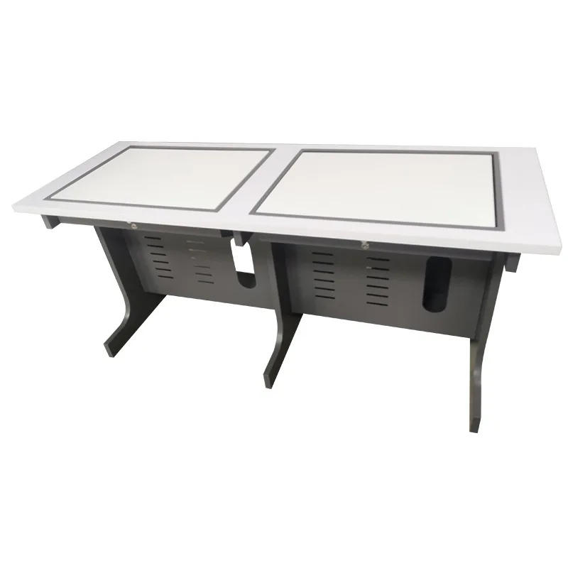 Double manual translation to computer desk electric up and down lifting multi-function computer training hidden flip
Double manual translation to computer desk electric up and down lifting multi-function computer training hidden flip