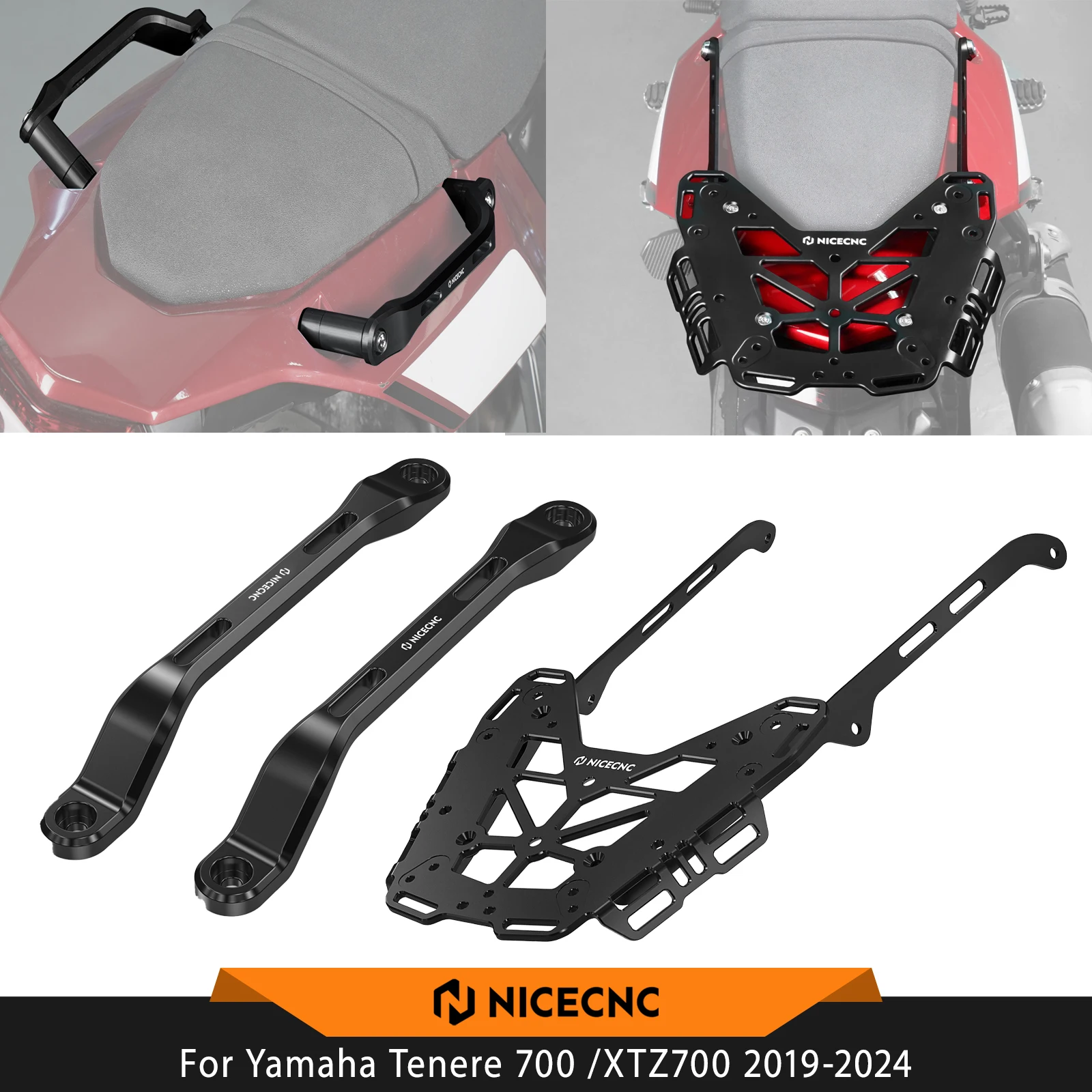 For Yamaha Tenere 700 /XTZ700 2019-2024 Motorcycle Passenger Handle Luggage Rack Kit T700 Rally Edition Tenere 700 Accessories
For Yamaha Tenere 700 /XTZ700 2019-2024 Motorcycle Passenger Handle Luggage Rack Kit T700 Rally Edition Tenere 700 Accessories