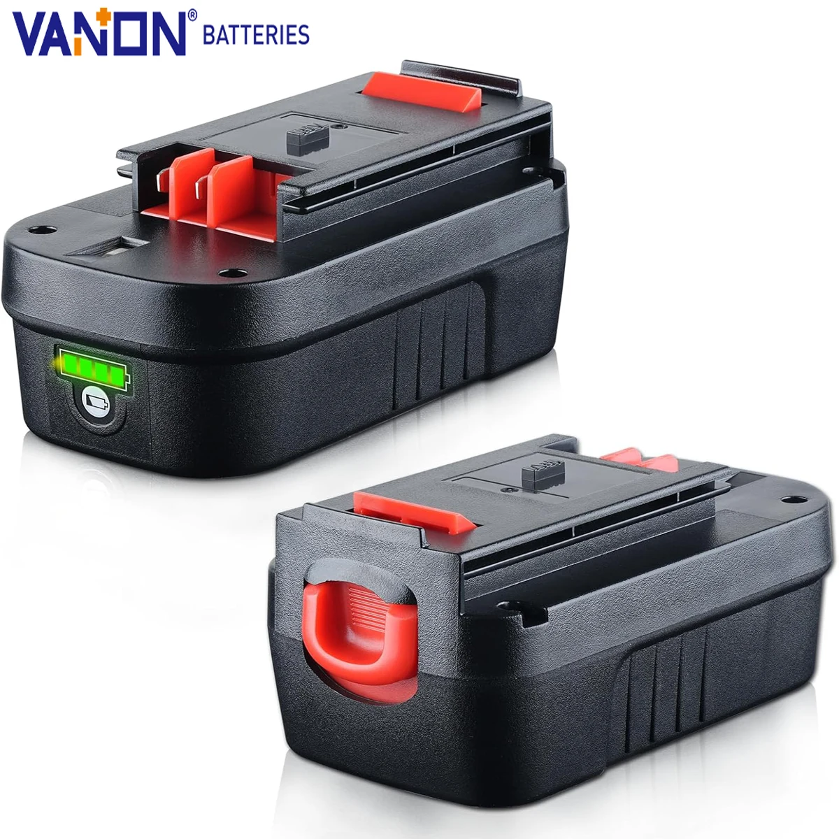 VANON, 2 упаковки, литий-ионный аккумулятор HPB18, 18 В, 7,0 Ач, совместимый с инструментами HPB18-OPE FSB18, замена штифта батареи Black and Decker
VANON, 2 упаковки, литий-ионный аккумулятор HPB18, 18 В, 7,0 Ач, совместимый с инструментами HPB18-OPE FSB18, замена штифта батареи Black and Decker