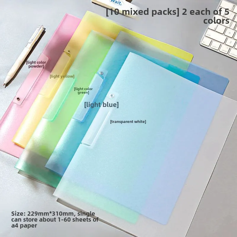 A4 Color Rotary Side Open Button Boys and Girls Learning Office Folder Swing Rod Clip PP File Folder Office Storage Folder
A4 Color Rotary Side Open Button Boys and Girls Learning Office Folder Swing Rod Clip PP File Folder Office Storage Folder