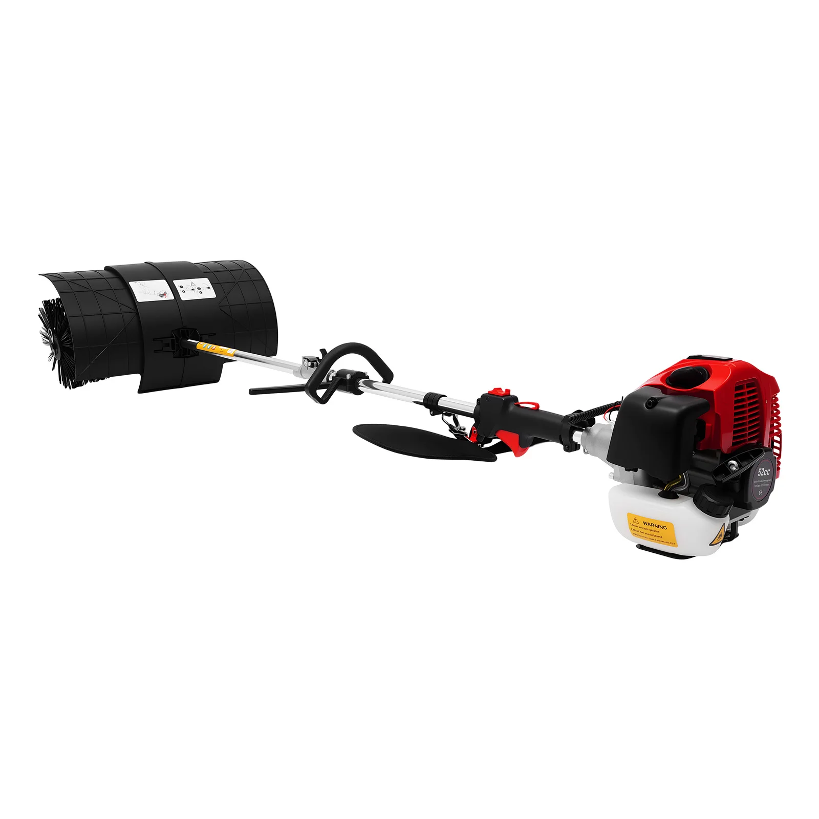 52cc Gas Power Sweeping Broom Walk Behind Hand Held Lawn Sweeper 2 Stroke 1.25kw Nylon Brush Aluminum Rod Detachable for Artificial Grass Yard Patio Driveway Cleaning
52cc Gas Power Sweeping Broom Walk Behind Hand Held Lawn Sweeper 2 Stroke 1.25kw Nylon Brush Aluminum Rod Detachable for Artificial Grass Yard Patio Driveway Cleaning
