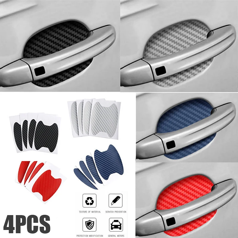 Car Stickers Door Handle Anti Scratch Resistant Cover Carbon Fiber Protector Auto Exterior Accessories Universal Trim 4Pcs Set
Car Stickers Door Handle Anti Scratch Resistant Cover Carbon Fiber Protector Auto Exterior Accessories Universal Trim 4Pcs Set