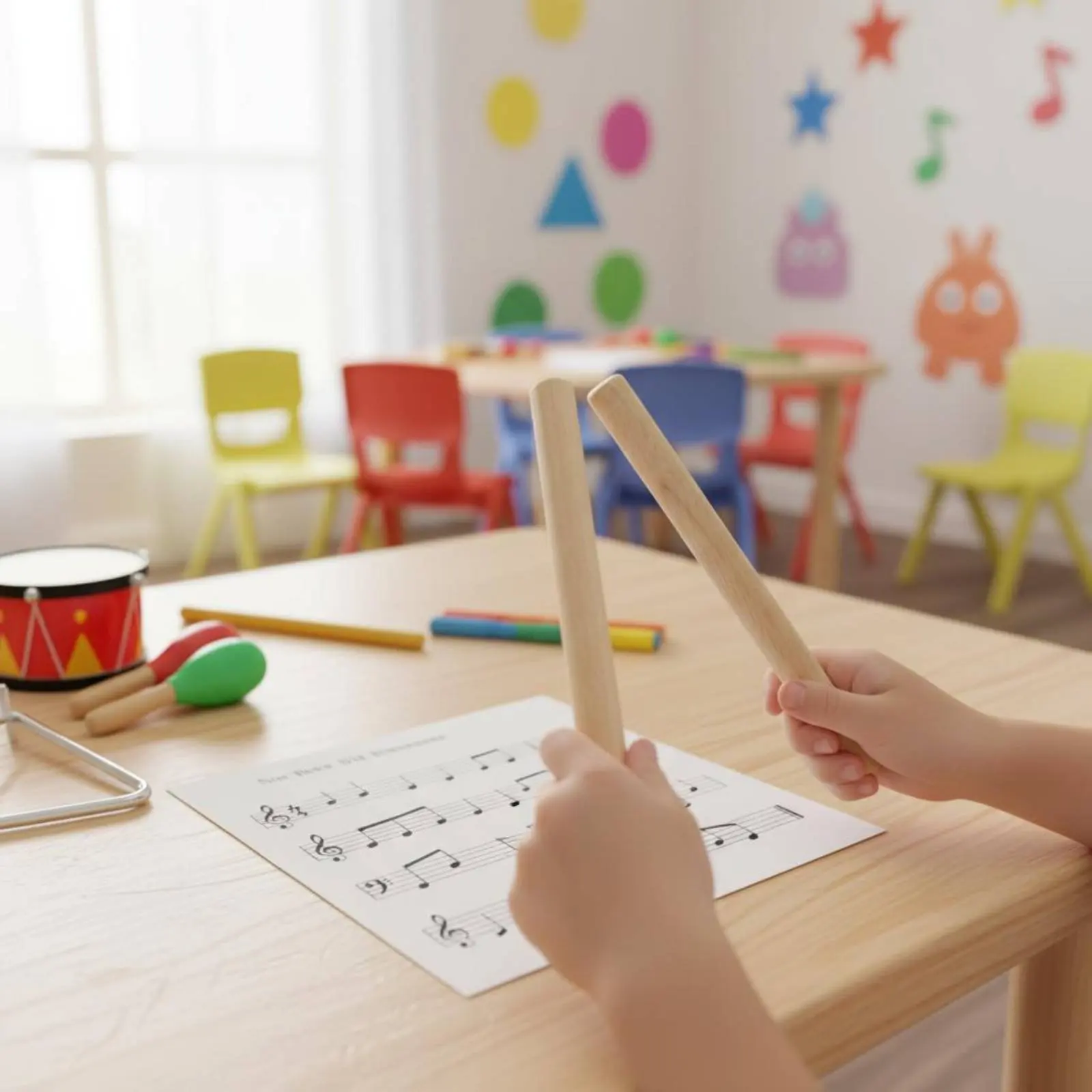 2 Pieces Wooden Rhythm Sticks Long-Lasting Wood Percussion Sticks Wooden Claves Comfortable Grip Music Toy Reusable for Children
2 Pieces Wooden Rhythm Sticks Long-Lasting Wood Percussion Sticks Wooden Claves Comfortable Grip Music Toy Reusable for Children