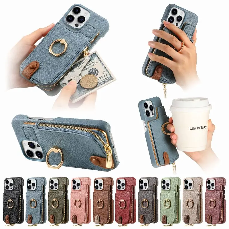 Back Zipper Wallet Slot Finger Ring Holder Phone Case For iPhone 16 15 Plus 14 Pro 13 12 11 Pro XR X XS Max 7 8 Plus
Back Zipper Wallet Slot Finger Ring Holder Phone Case For iPhone 16 15 Plus 14 Pro 13 12 11 Pro XR X XS Max 7 8 Plus