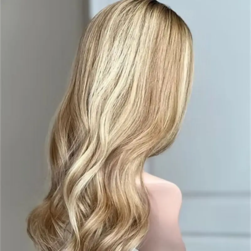 Long Buttery Blonde Brown Highlights Premium Synthetic Wig Swiss Lace Front Long Body Wave Wavy Hair Caramel Colored Wig Daily
Long Buttery Blonde Brown Highlights Premium Synthetic Wig Swiss Lace Front Long Body Wave Wavy Hair Caramel Colored Wig Daily