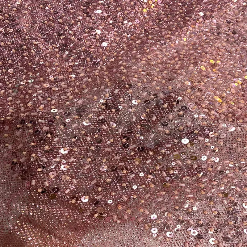 African Lace Fabric 2022 High Quality PINK Sequins Groom Lace French Lace Tulle Mesh Fabrics Lace Material Wedding Fabric FZ18
African Lace Fabric 2022 High Quality PINK Sequins Groom Lace French Lace Tulle Mesh Fabrics Lace Material Wedding Fabric FZ18
