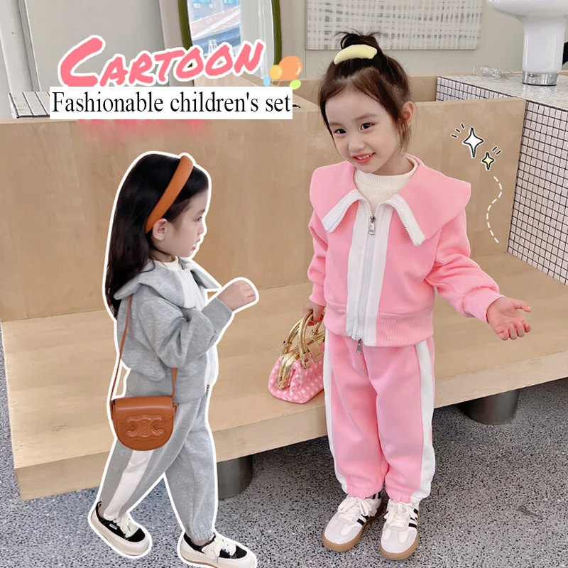 Spring Autumn Clothing Set 2-9 Year Old Girls Korean Fashion Cute Casual Versatile Sportswear Coat+Pants 2023 New Children Wear
Spring Autumn Clothing Set 2-9 Year Old Girls Korean Fashion Cute Casual Versatile Sportswear Coat+Pants 2023 New Children Wear