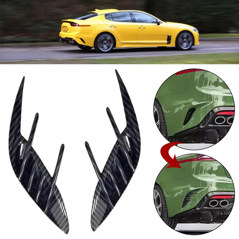 1Pair Car Rear Bumper Air Vent Decorative Cover For Kia Stinger 2018-2023 Side Vent Canard Covers Car Accessories U4A2
1Pair Car Rear Bumper Air Vent Decorative Cover For Kia Stinger 2018-2023 Side Vent Canard Covers Car Accessories U4A2