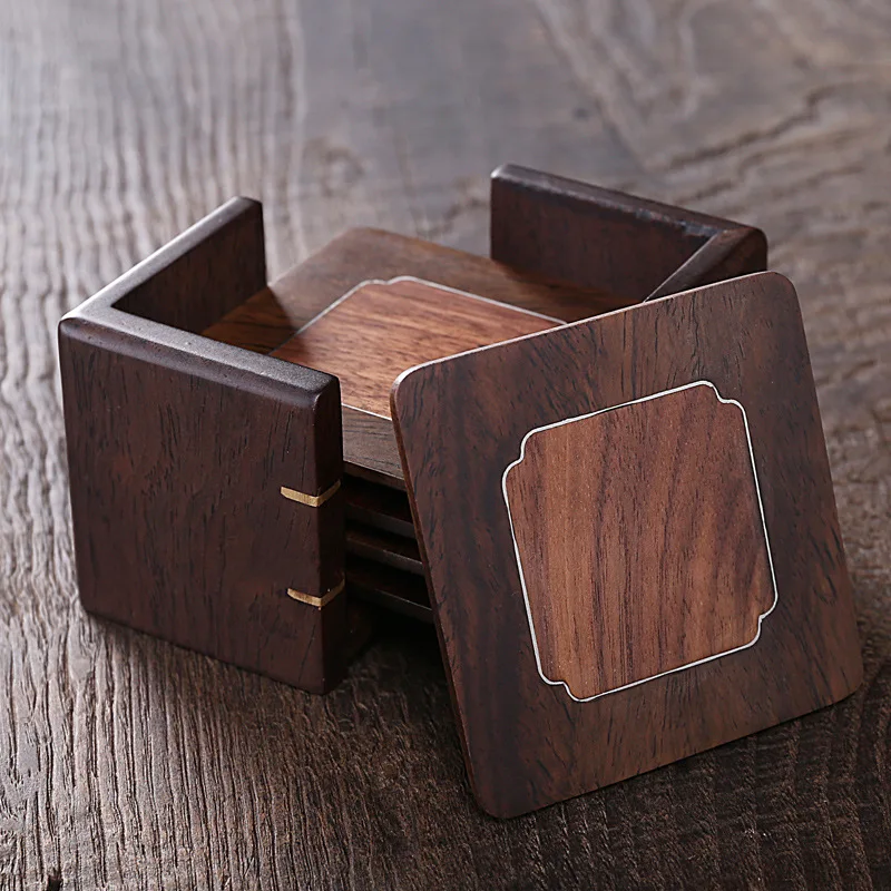 【 Two-Color Coaster 】 Ebony Walnut Solid Wood Whole Piece Cup Holder Tin Line Tea Mat Tea Ceremony Accessories Cup Holder
【 Two-Color Coaster 】 Ebony Walnut Solid Wood Whole Piece Cup Holder Tin Line Tea Mat Tea Ceremony Accessories Cup Holder