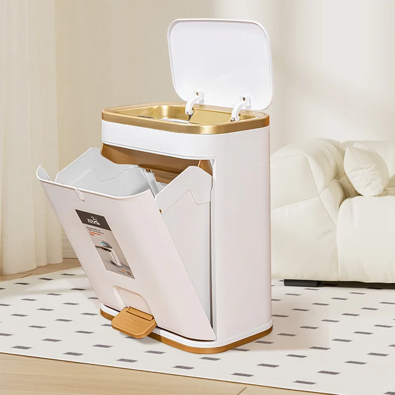 Trash can large capacity press opening and closing with lid trash can foot pedal thickened kitchen trash can household
Trash can large capacity press opening and closing with lid trash can foot pedal thickened kitchen trash can household