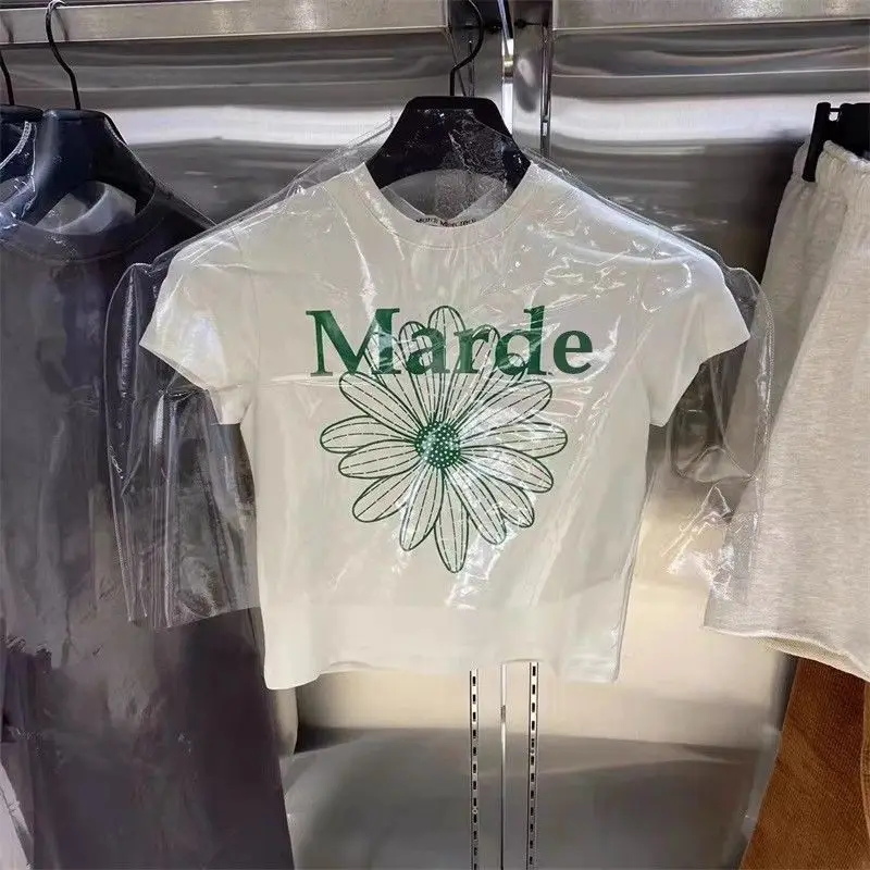 2025 Trendy Cotton Short-sleeved Slim Girl Front Shoulder Printed T-shirt Casual Short-sleeved Navel Tight T-shirt
2025 Trendy Cotton Short-sleeved Slim Girl Front Shoulder Printed T-shirt Casual Short-sleeved Navel Tight T-shirt