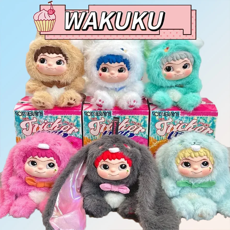 WAKUKU серия Rabbit & Fox, модная забавная вечеринка, слепая коробка, лицо куклы, аниме-фигурки, кавайный рюкзак, кулон, брелок, игрушка, кукла, подарок для ребенка
WAKUKU серия Rabbit & Fox, модная забавная вечеринка, слепая коробка, лицо куклы, аниме-фигурки, кавайный рюкзак, кулон, брелок, игрушка, кукла, подарок для ребенка