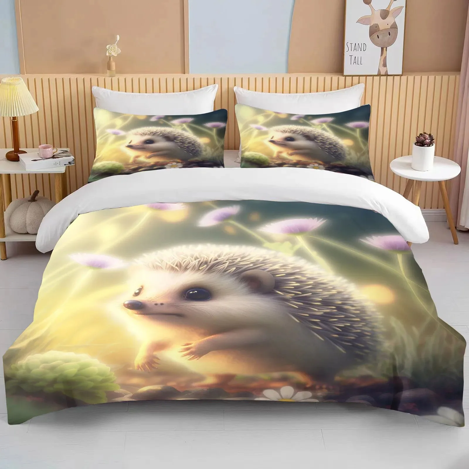 Animal Cute Hedgehog Bedding Set Queen Cute Clothes Comforter/Duvet Covers And Pillowcase For Adults Boys Quilt Cover
Animal Cute Hedgehog Bedding Set Queen Cute Clothes Comforter/Duvet Covers And Pillowcase For Adults Boys Quilt Cover