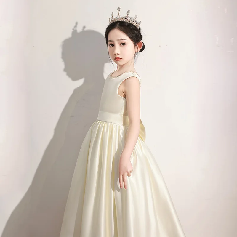 Girls' Formal Dress Princess Dress Big Kids Champagne Color Piano Performance Dress Children's Children's Day Host Puffy Dress P
Girls' Formal Dress Princess Dress Big Kids Champagne Color Piano Performance Dress Children's Children's Day Host Puffy Dress P