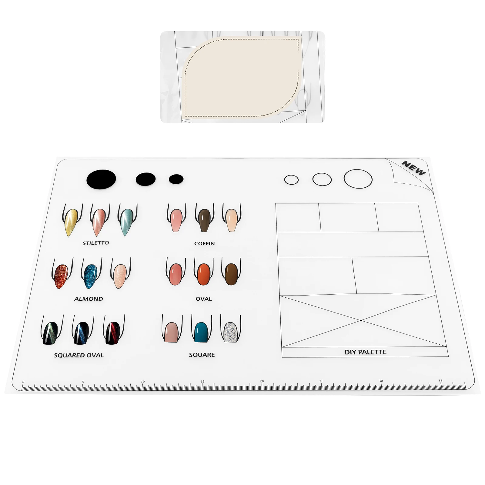 Silicone Practice Sheet Styling Mat Acrylic Silica Gel Training Nails Reusable Washable Manicure Pads for Technicians
Silicone Practice Sheet Styling Mat Acrylic Silica Gel Training Nails Reusable Washable Manicure Pads for Technicians