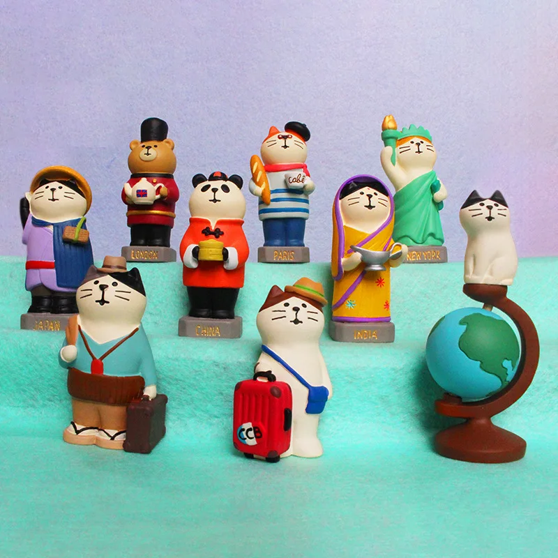 ZAKKA Fashion Play Tourist Mascot Creative Animal Figure Cat Cute Panda Ornament Accessories Miniature Figurines Fairy Garden
ZAKKA Fashion Play Tourist Mascot Creative Animal Figure Cat Cute Panda Ornament Accessories Miniature Figurines Fairy Garden