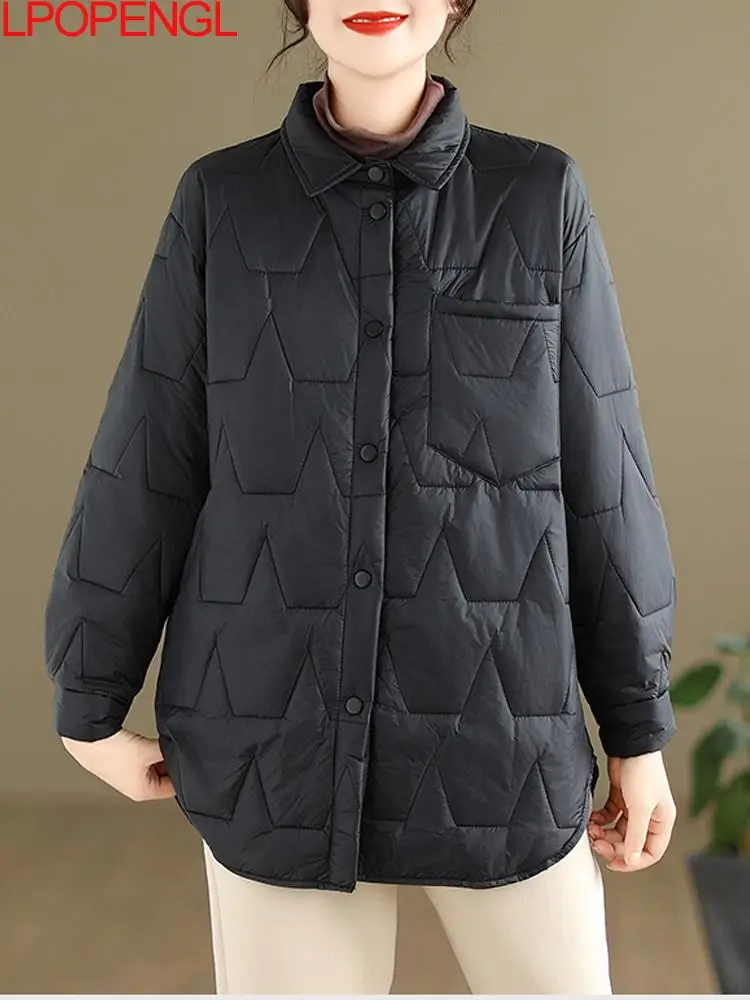Vintage Autumn And Winter Women's 2024 New Korean Loose Casual Cotton Jacket Warm Thickened Long Sleeves Single Breasted Coat
Vintage Autumn And Winter Women's 2024 New Korean Loose Casual Cotton Jacket Warm Thickened Long Sleeves Single Breasted Coat