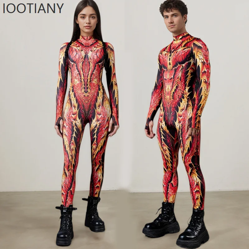 IOOTIANY Unisex Dragon Scale Cosplay Bodysuit Halloween Skinny Jumpsuit Cosplay Skinny Costume For Couples Party Stage Show 2026
IOOTIANY Unisex Dragon Scale Cosplay Bodysuit Halloween Skinny Jumpsuit Cosplay Skinny Costume For Couples Party Stage Show 2026