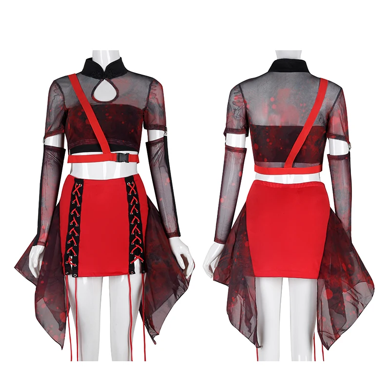 2026 New Chinese style Women Group Red Clothes K-POP Song Playing Clothing Hip Pop Jazz Dance Costumes Street Stage Wear XH1542
2026 New Chinese style Women Group Red Clothes K-POP Song Playing Clothing Hip Pop Jazz Dance Costumes Street Stage Wear XH1542