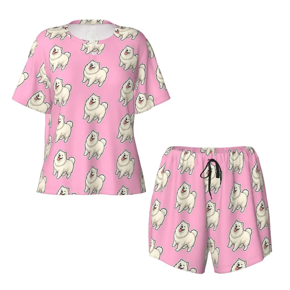 Samoyed For Dog Lovers Round Neck Short Sleeves Nightdress for Sleeping Sleepshirts Short Sleeve Nightgowns Pajama Set Pants
Samoyed For Dog Lovers Round Neck Short Sleeves Nightdress for Sleeping Sleepshirts Short Sleeve Nightgowns Pajama Set Pants