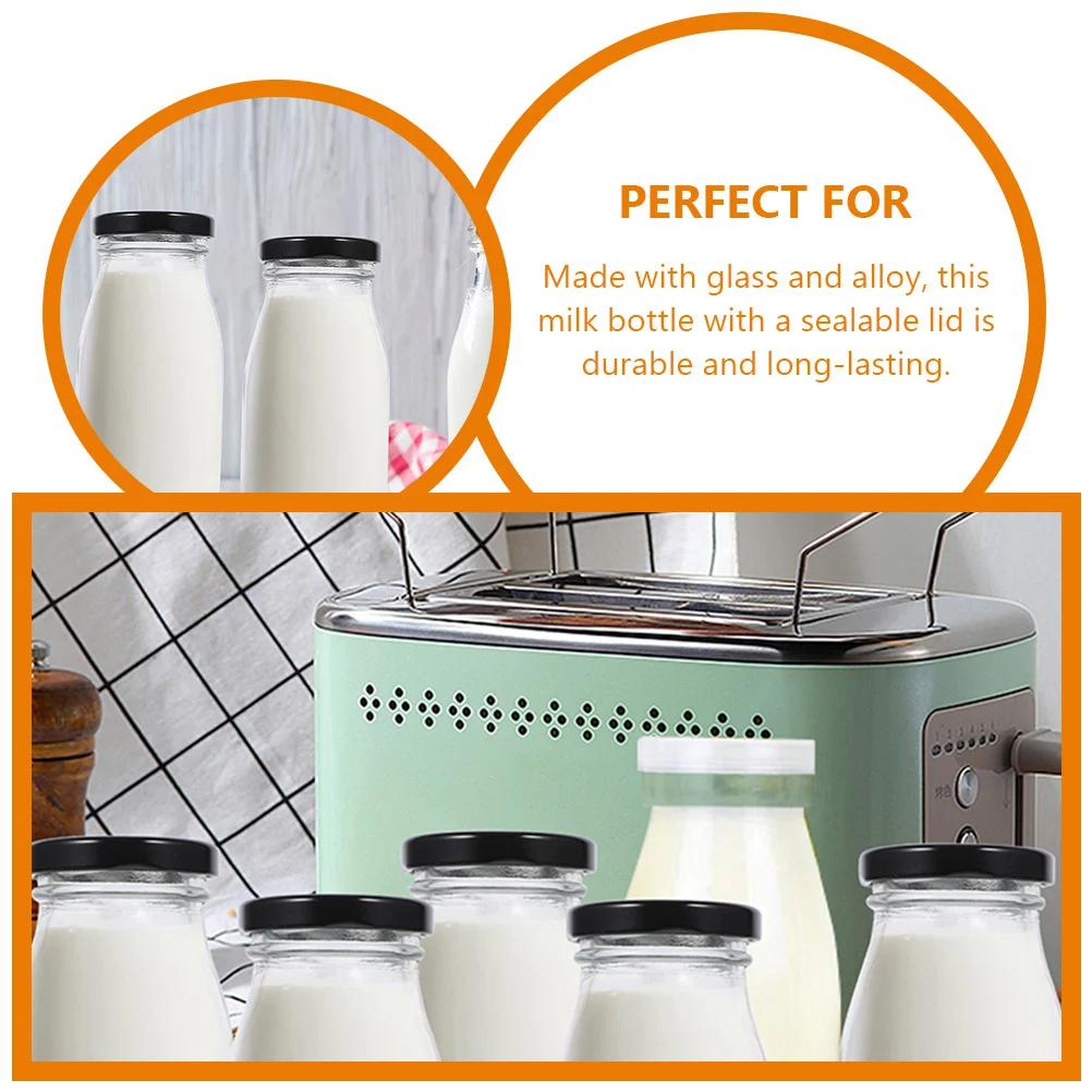 6 шт. стеклянная бутылка для молока, герметичная крышка, 250 мл, контейнер для молочного питья, свежесть, многоразовая банка для сока, стеклянные бутылки
6 шт. стеклянная бутылка для молока, герметичная крышка, 250 мл, контейнер для молочного питья, свежесть, многоразовая банка для сока, стеклянные бутылки