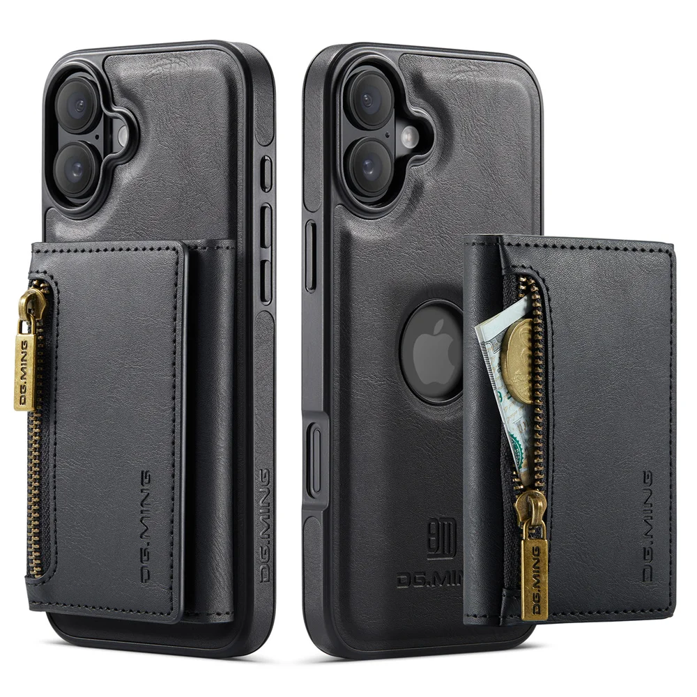 DG.Ming 2 in 1 Phone Case For Iphone 16 Plus Pro Max Magsafe Magnetic Leather Split Type Zipper Card Holder Back Cover
DG.Ming 2 in 1 Phone Case For Iphone 16 Plus Pro Max Magsafe Magnetic Leather Split Type Zipper Card Holder Back Cover