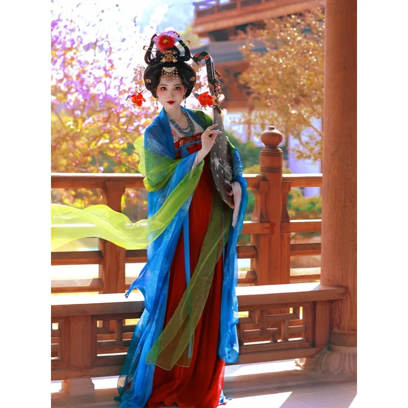 2026 Tang Style Hanfu Women's Set, Restored Chest-High Skirt + Long Sleeve Blouse, Summer Daily Wear
2026 Tang Style Hanfu Women's Set, Restored Chest-High Skirt + Long Sleeve Blouse, Summer Daily Wear