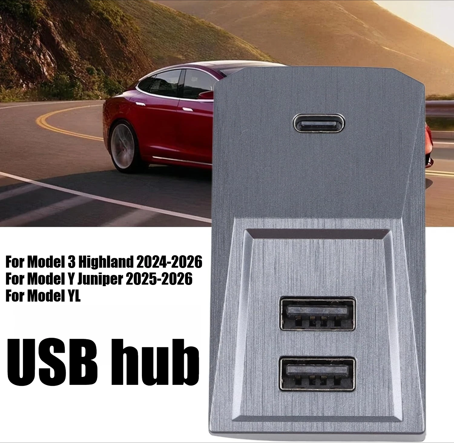 USB Hub Docking Station For Tesla Model YL Y Juniper 2025 Launch Model 3 Highland 2024 Glovebox Type-C Port Digital Splitter
USB Hub Docking Station For Tesla Model YL Y Juniper 2025 Launch Model 3 Highland 2024 Glovebox Type-C Port Digital Splitter