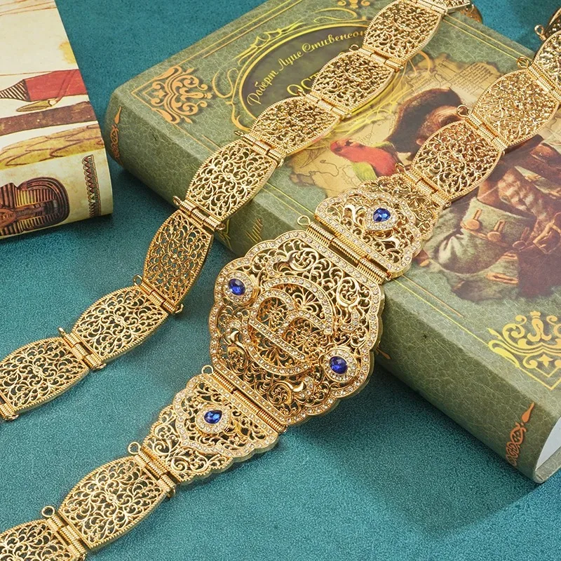 Belt Moroccan Style Metal Waist Chain Women Long Dress Robe Bridal Jewelry Luxury Accessory One Size
Belt Moroccan Style Metal Waist Chain Women Long Dress Robe Bridal Jewelry Luxury Accessory One Size