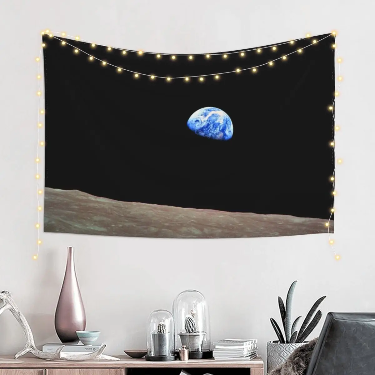 Earthrise Over the Lunar Surface. Tapestry House Decorations Carpet Wall Decorations For Room Tapestry
Earthrise Over the Lunar Surface. Tapestry House Decorations Carpet Wall Decorations For Room Tapestry