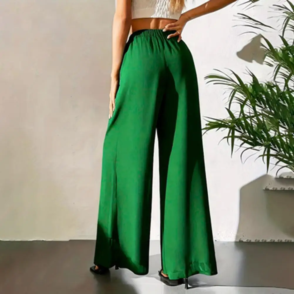 Commuting Pants Women Pants Women’s High Waist Wide Leg Pants Elastic Waistband Trousers Loose Chiffon Women Wide Leg Trousers
Commuting Pants Women Pants Women’s High Waist Wide Leg Pants Elastic Waistband Trousers Loose Chiffon Women Wide Leg Trousers