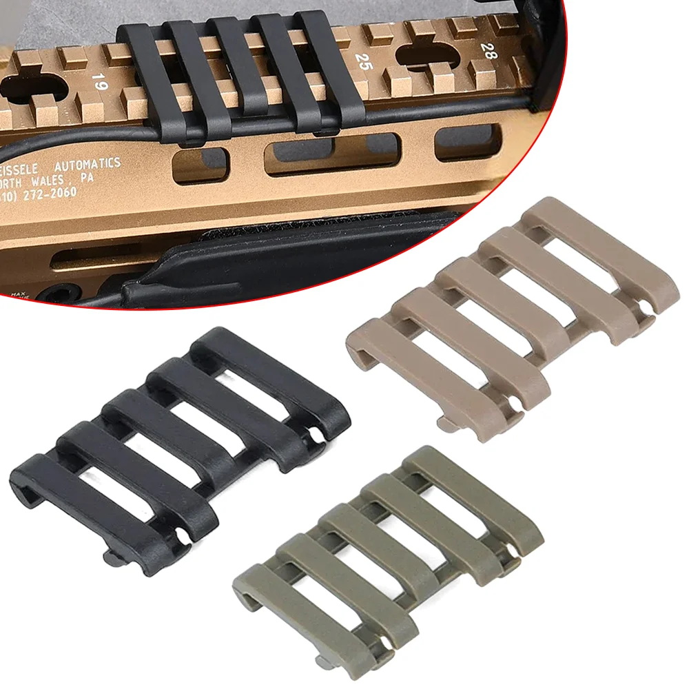 5 Slot 20mm Tactical Rail Cover Picatinny Rail Protector Pressure Switch Wire Holder Wire Rifles Part Airsoft Rifle Accessories
5 Slot 20mm Tactical Rail Cover Picatinny Rail Protector Pressure Switch Wire Holder Wire Rifles Part Airsoft Rifle Accessories