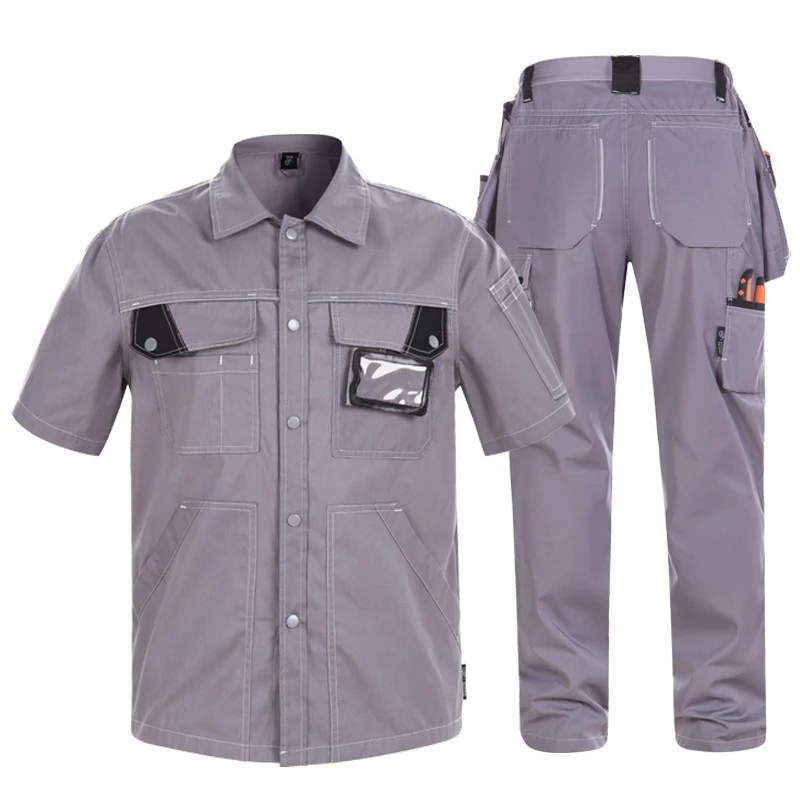 Short Sleeve Shirt and Working Cargo Pants set For Men Workshop Clothes Construction Clothes Men Summer
Short Sleeve Shirt and Working Cargo Pants set For Men Workshop Clothes Construction Clothes Men Summer