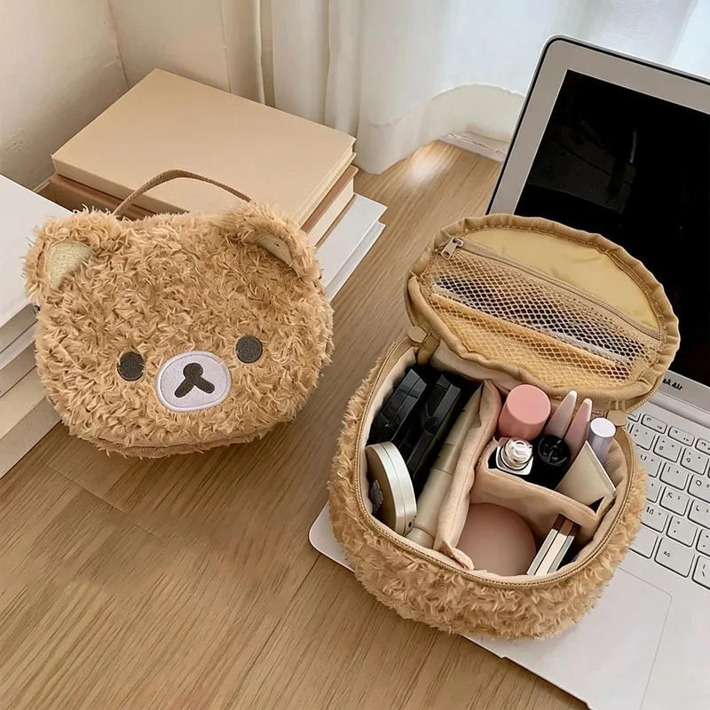 Plush Makeup Case Anime Relaxed Bear Cosmetic Bag Women Jewelry Storage Pouch Girl Organizer Handbags Gift Hot Sales
Plush Makeup Case Anime Relaxed Bear Cosmetic Bag Women Jewelry Storage Pouch Girl Organizer Handbags Gift Hot Sales