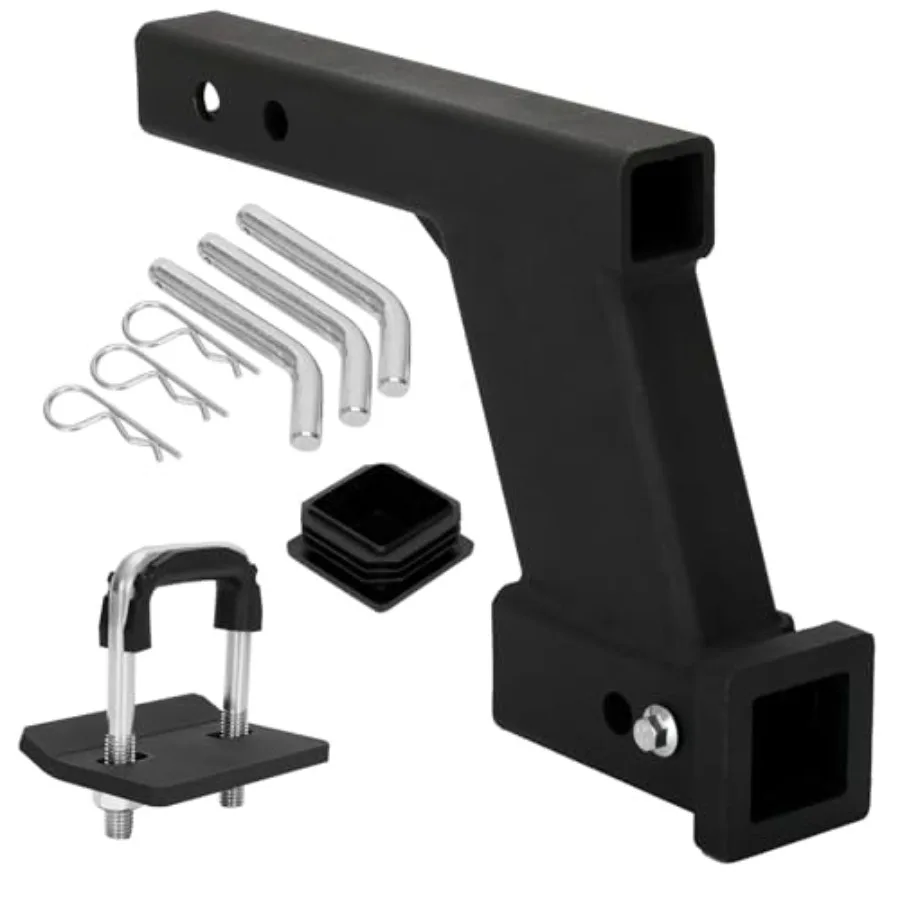 Black 10000lbs 8-Inch Hitch Receiver Extension Riser with 2 Inch Receiver 8 Inch Drop Adjustable 9 or 11 Length Dual Pinhole De
Black 10000lbs 8-Inch Hitch Receiver Extension Riser with 2 Inch Receiver 8 Inch Drop Adjustable 9 or 11 Length Dual Pinhole De