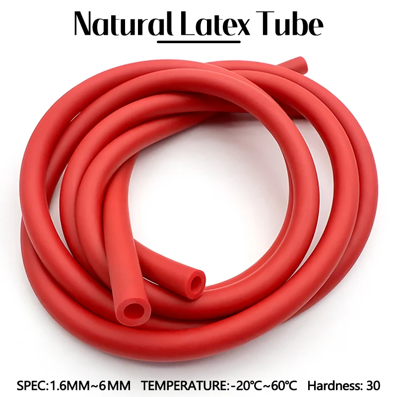 Red Elastic Natural Latex Hose Strong Tension Freeze Resistant ID1.6-12mm Rubber Pipe for Slingshot Speargun Outdoor Hunting DIY
Red Elastic Natural Latex Hose Strong Tension Freeze Resistant ID1.6-12mm Rubber Pipe for Slingshot Speargun Outdoor Hunting DIY