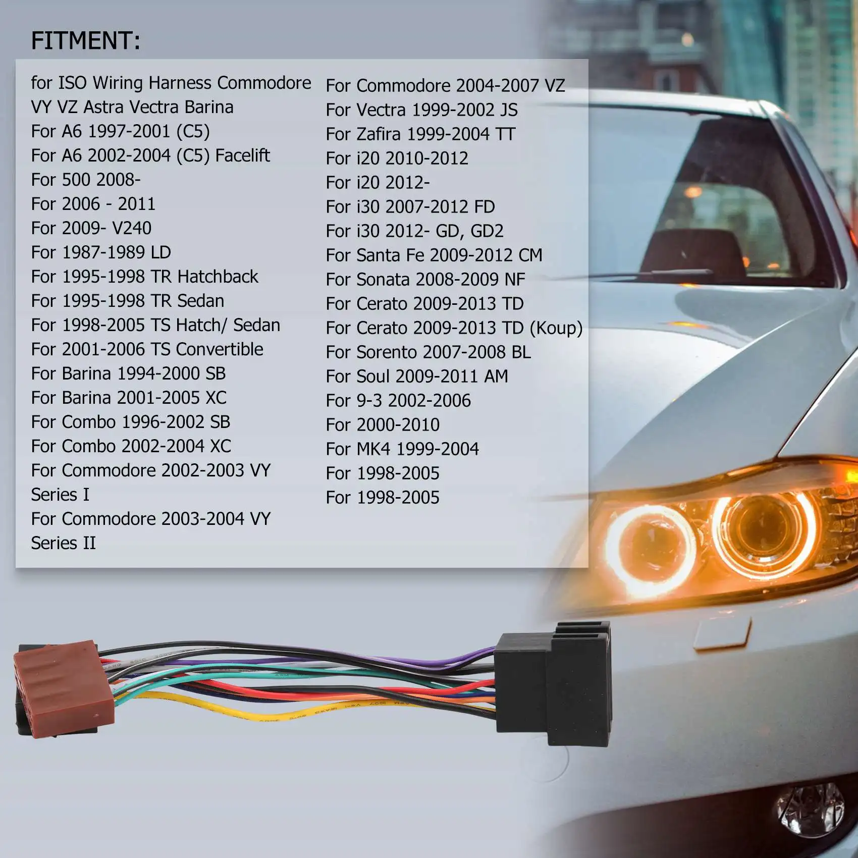 Car Stereo Radio Player ISO Wiring Harness Connector For Holden For Mercedes Commodore VY VZ Astra Vectra Barina-ABQF
Car Stereo Radio Player ISO Wiring Harness Connector For Holden For Mercedes Commodore VY VZ Astra Vectra Barina-ABQF