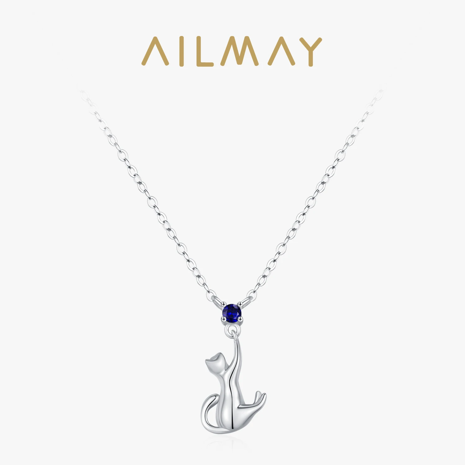 Ailmay 925 Sterling Silver Cute Cat Pendant Necklace for Women Daily Wear Party Trendy Jewelry Fancy Gift
Ailmay 925 Sterling Silver Cute Cat Pendant Necklace for Women Daily Wear Party Trendy Jewelry Fancy Gift