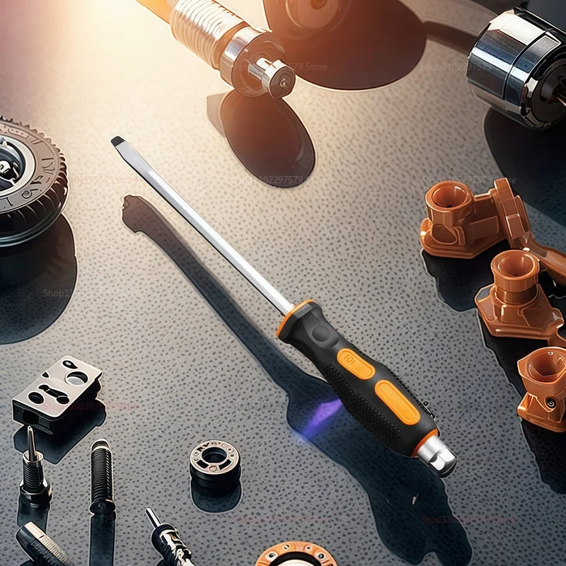 1pcs set 8 inch Anti-slip Go-through Hammer Screwdriver Magnetic Screw Driver set Slotted Screwdriver With Soft Grip
1pcs set 8 inch Anti-slip Go-through Hammer Screwdriver Magnetic Screw Driver set Slotted Screwdriver With Soft Grip