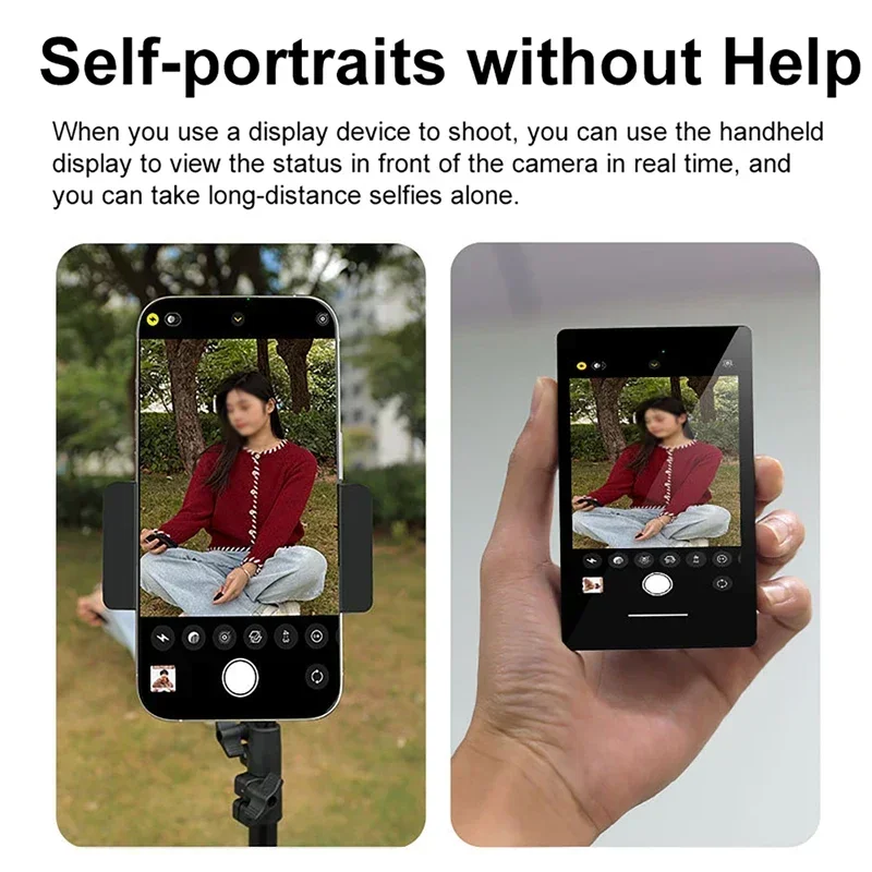 Mobile Phone Magnetic Rear Selfie Display with Remote Control For Android iPhone Smartphone Vlog Live Stream Video Recording
Mobile Phone Magnetic Rear Selfie Display with Remote Control For Android iPhone Smartphone Vlog Live Stream Video Recording