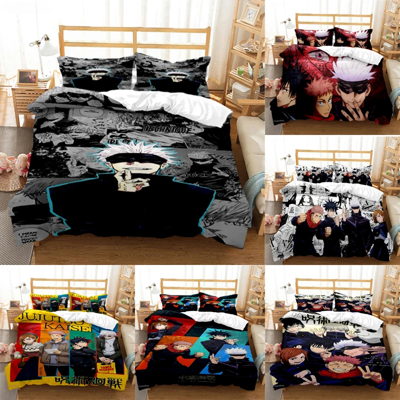 Jujutsu Kaisen Bedding Set Quilt Cover Pillowcase Anime Figure Satoru Gojo Bed Bedroom Duvet Cover Decor Beddings Suit Kids Gift
Jujutsu Kaisen Bedding Set Quilt Cover Pillowcase Anime Figure Satoru Gojo Bed Bedroom Duvet Cover Decor Beddings Suit Kids Gift