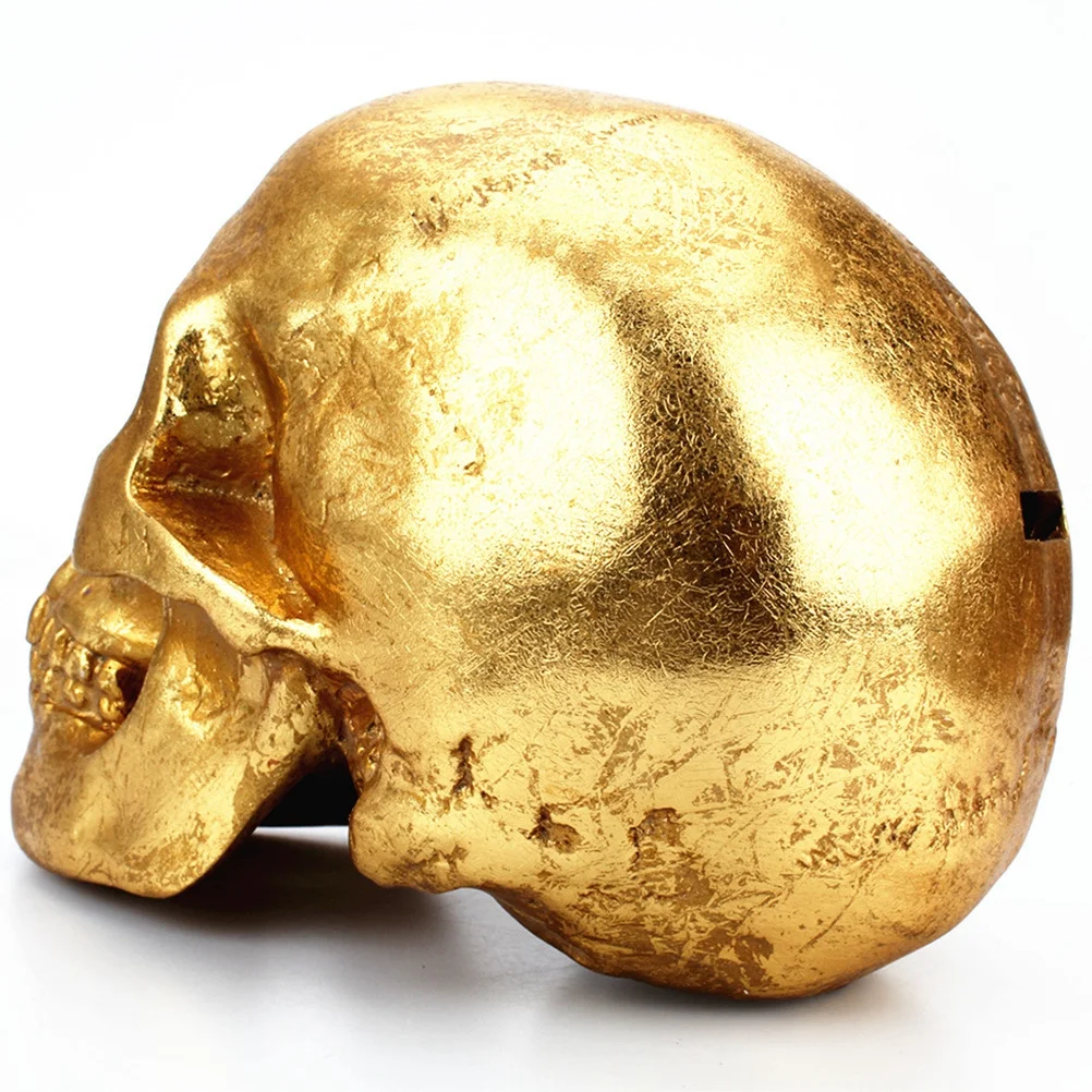 Stylish Gold Skull Coin Bank Resin Piggy Bank Home Decor Halloween Gift Idea for Skull Enthusiasts Money Box Halloween Gifts
Stylish Gold Skull Coin Bank Resin Piggy Bank Home Decor Halloween Gift Idea for Skull Enthusiasts Money Box Halloween Gifts