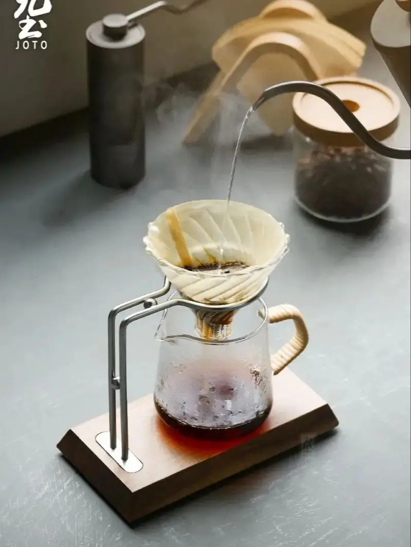 JOTO Pour Over Coffee Dripper Stand, Stainless Steel Coffee Filter Holder, Retro Drip Coffee Brewer Rack QTR0100
JOTO Pour Over Coffee Dripper Stand, Stainless Steel Coffee Filter Holder, Retro Drip Coffee Brewer Rack QTR0100