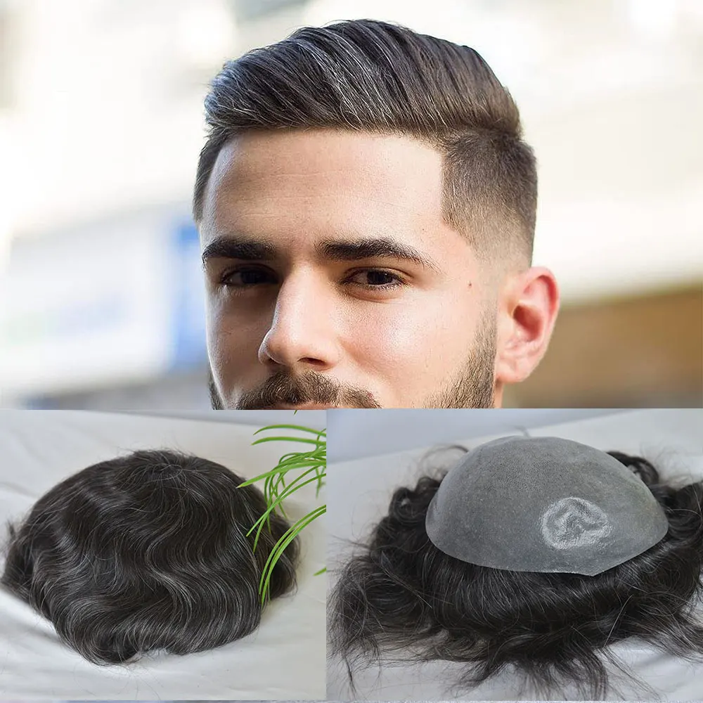 Men's Natural Hairline Full Thin Skin PU V-Loop Invisible 0.06mm Hair Toupee 8x10 Replacement System Men Wig Hair Pieces
Men's Natural Hairline Full Thin Skin PU V-Loop Invisible 0.06mm Hair Toupee 8x10 Replacement System Men Wig Hair Pieces