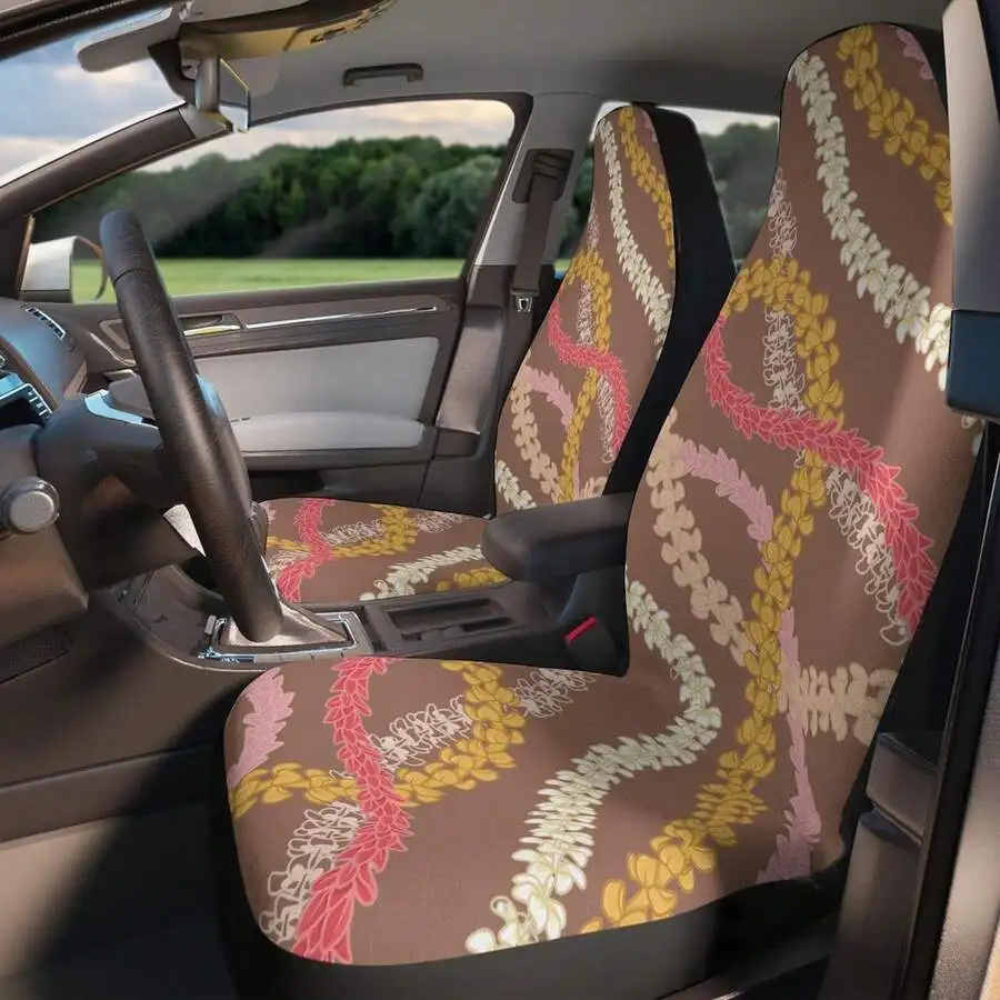 Car Seat Covers Hawaiian Lei Floral Print Universal Fit Soft Fabric Front Seat Protector For SUV Car
Car Seat Covers Hawaiian Lei Floral Print Universal Fit Soft Fabric Front Seat Protector For SUV Car