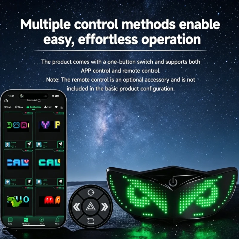 Smart RGB LED Devil's Eye Helmet Light for Motorcycle, Bicycle, Scooter, Outdoor Night Riding & Camping
Smart RGB LED Devil's Eye Helmet Light for Motorcycle, Bicycle, Scooter, Outdoor Night Riding & Camping