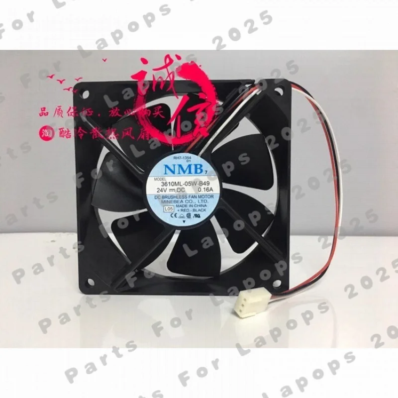 u For NMB 3610ML-05W-B49 DC24V 0.16A 90*90*25MM 3-Pin Inverter Cooling Fan 1pcs
u For NMB 3610ML-05W-B49 DC24V 0.16A 90*90*25MM 3-Pin Inverter Cooling Fan 1pcs