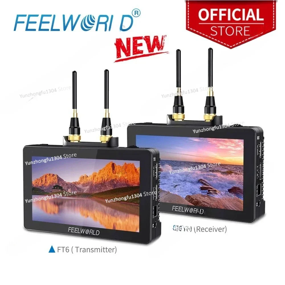 FEELWORLD 5.5 Inch Wireless Video Transmission System with Transmitter Receiver DSLR Camera Field Direct AC DP Monitor FT6 FR6
FEELWORLD 5.5 Inch Wireless Video Transmission System with Transmitter Receiver DSLR Camera Field Direct AC DP Monitor FT6 FR6