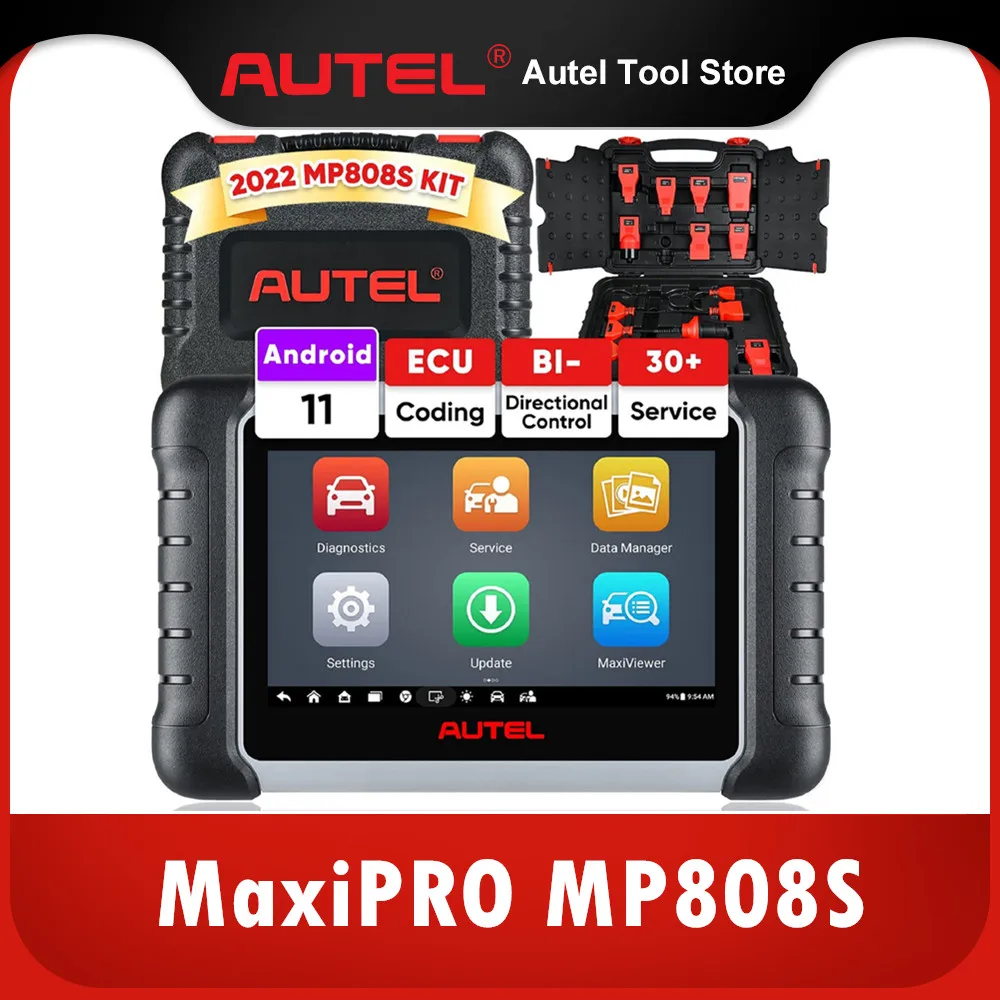 Autel MaxiPRO MP808S Bidirectional Scan Tool with ECU Coding Active Test 30+ Service functions Work with MV105/MV108
Autel MaxiPRO MP808S Bidirectional Scan Tool with ECU Coding Active Test 30+ Service functions Work with MV105/MV108