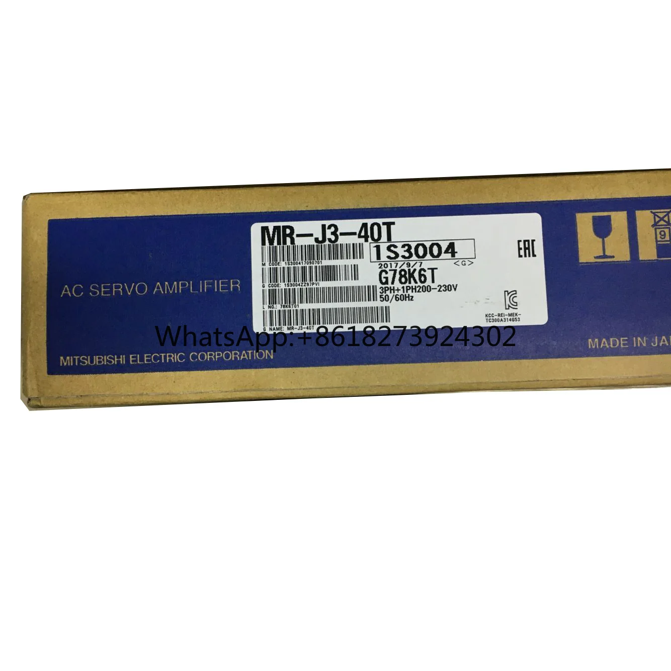 New original packaging 1 year warranty MR-J3-40T {No.24arehouse spot} Immediately sent
New original packaging 1 year warranty MR-J3-40T {No.24arehouse spot} Immediately sent